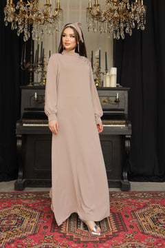 Narjis Dress - Taupe