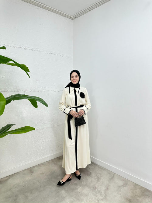 Saira Dress - Cream