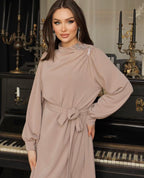 Narjis Dress - Taupe