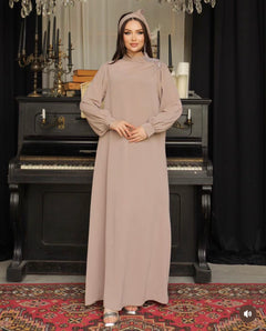 Narjis Dress - Taupe