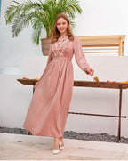 Luna Dress - Mauve Pink